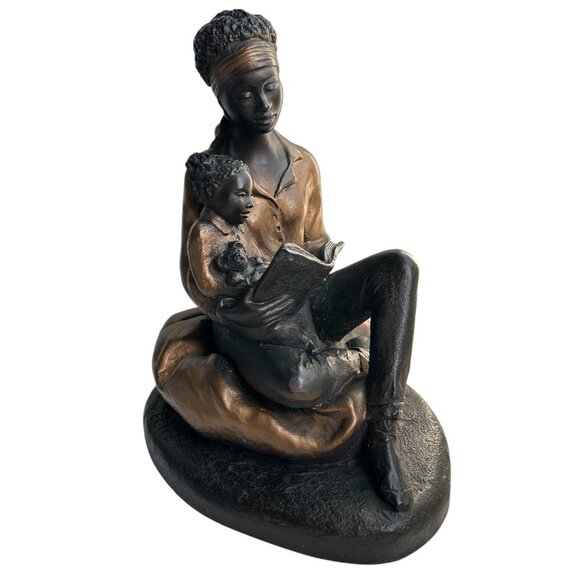 Signed Austin Sculpture "Together" by Alice Heath Riordan under pseudo Ecila
